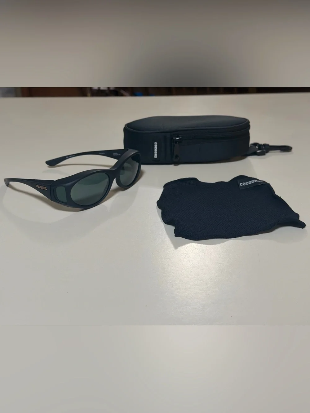 COCOON Polarized FLEX2FIT  C602G Black Sunglasses, case and lens cloth included